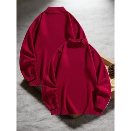 American High Street Sweater for Men, Autumn/winter Mid-neck Top