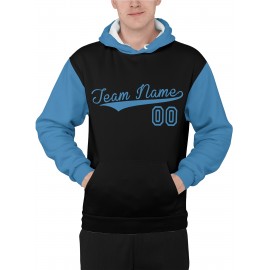 Custom Men'S Hoodies Featuring Personalized Names And Numbers - Available in Multiple Colors, Suitable for Baseball, Hiking, And Everyday Casual Wear - with a Hood, Front Pocket, Made of, Perfect for Outdoor Activities, Plus Size
