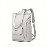 Adjustable Strap Laptop Backpack - Durable Nylon, Zipper Closure, Multiple Compartments, Casual Style, High School Backpack, Casual Backpack | Adjustable Strap Bag | Zippered Backpack